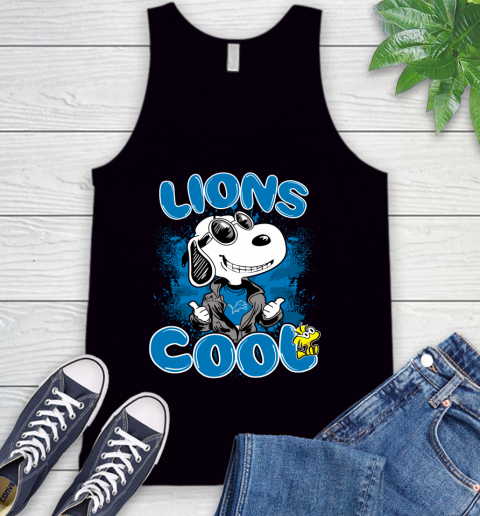 NFL Football Detroit Lions Cool Snoopy Shirt Tank Top