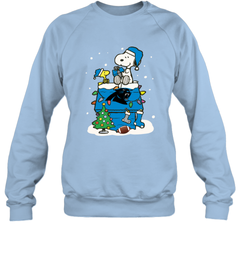 A Happy Christmas With Carolia Panthers Snoopy Sweatshirt