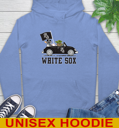 MLB Baseball Chicago White Sox Darth Vader Baby Yoda Driving Star Wars Shirt Hoodie 11