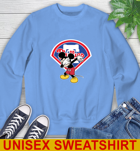 Philadelphia Phillies MLB Baseball Dabbing Mickey Disney Sports Sweatshirt 11