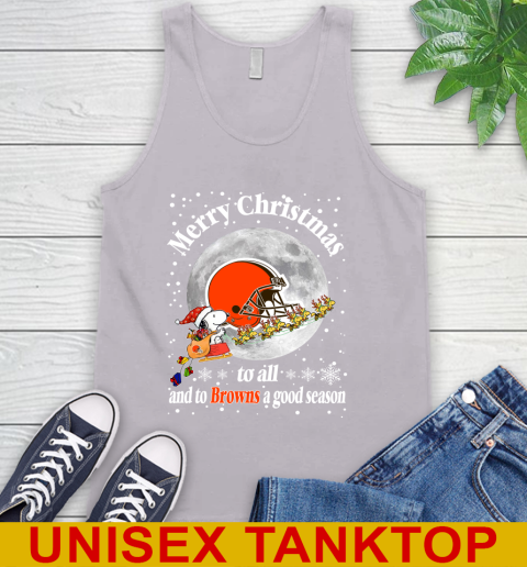 Cleveland Browns Merry Christmas To All And To Browns A Good Season NFL Football Sports Tank Top 3