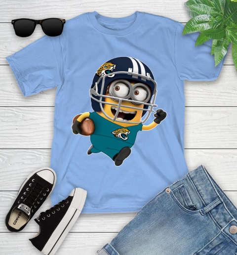 NFL Jacksonville Jaguars Minions Disney Football Sports Youth T-Shirt 11