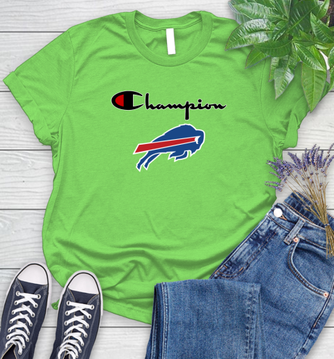 NFL Football Buffalo Bills Champion Shirt Women's T-Shirt 7