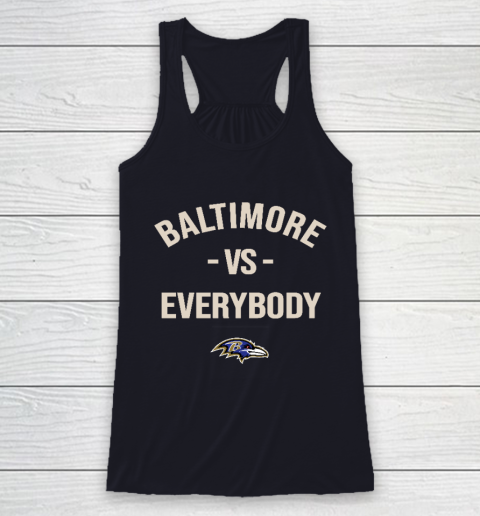 Baltimore Ravens Vs Everybody Racerback Tank 7