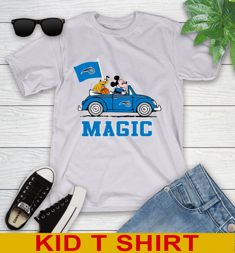 NBA Basketball Orlando Magic Pluto Mickey Driving Disney Shirt Youth T-Shirt 5