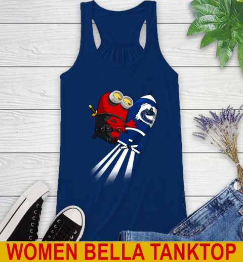 NHL Hockey Vancouver Canucks Deadpool Minion Marvel Shirt Racerback Tank 7