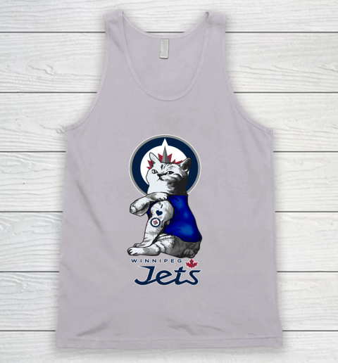 NHL My Cat Loves Winnipeg Jets Hockey Tank Top 3