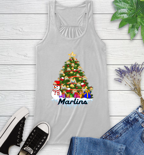 Miami Marlins Merry Christmas MLB Baseball Sports Racerback Tank