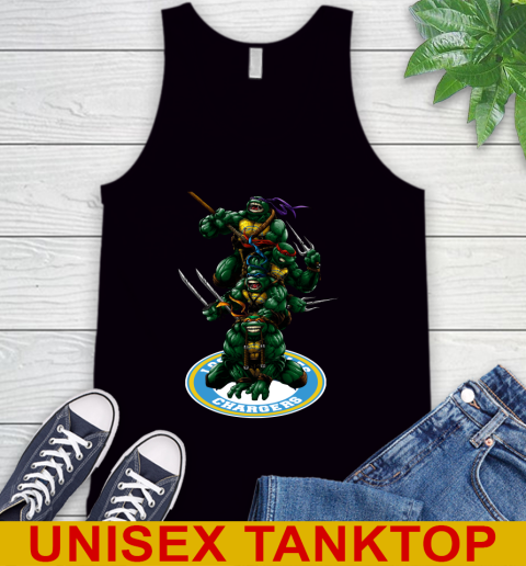 NFL Football Los Angeles Chargers Teenage Mutant Ninja Turtles Shirt Tank Top 2