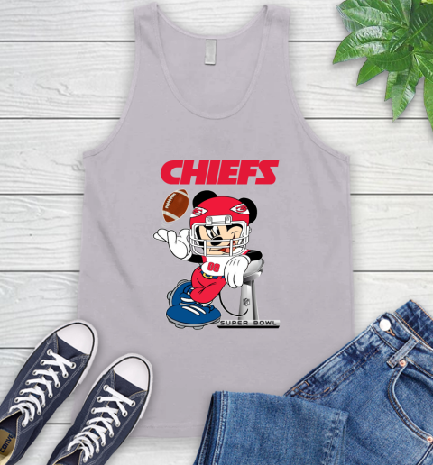 NFL Kansas city chiefs Mickey Mouse Disney Super Bowl Football T Shirt Tank Top 4