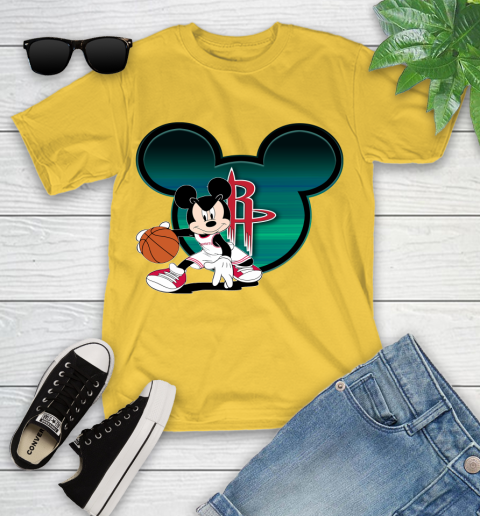 NBA Houston Rockets Mickey Mouse Disney Basketball Youth T-Shirt 8