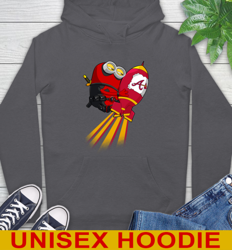 MLB Baseball Atlanta Braves Deadpool Minion Marvel Shirt Hoodie 7