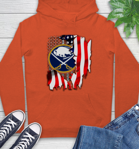 Buffalo Sabres NHL Hockey American Flag Hoodie 4