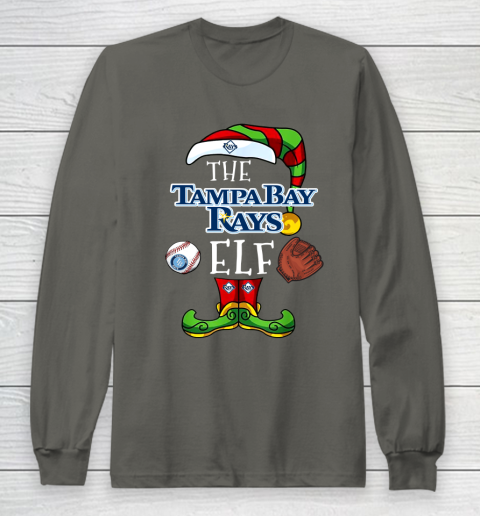 Tampa Bay Rays Christmas ELF Funny MLB Long Sleeve T-Shirt 5