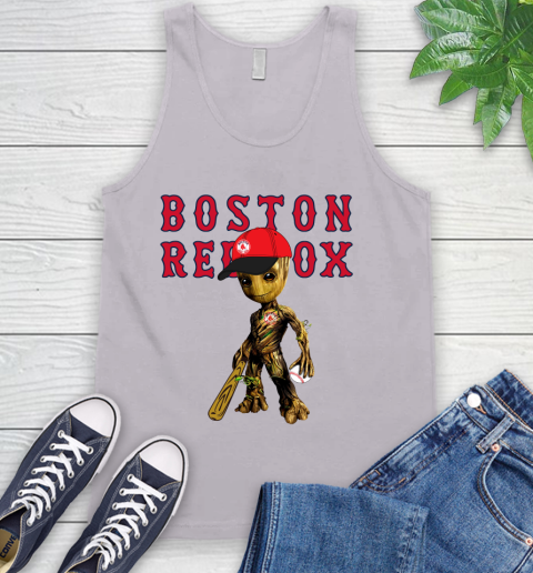 MLB Boston Red Sox Groot Guardians Of The Galaxy Baseball Tank Top 4