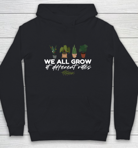 We All Grow At Different Rates, Special Education Teacher Autism Awareness Youth Hoodie