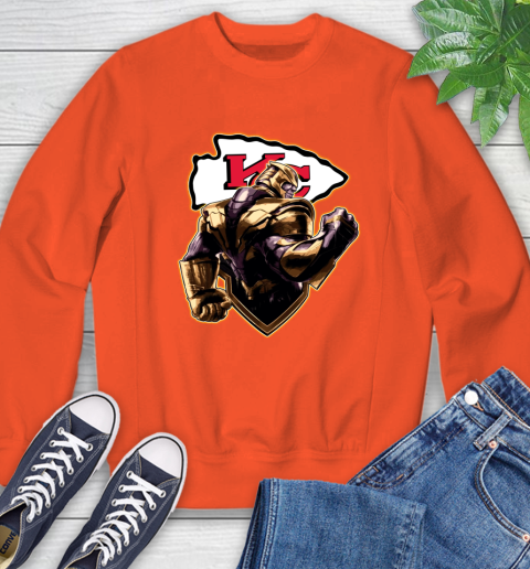 NFL Thanos Avengers Endgame Football Sports Kansas City Chiefs Sweatshirt 4