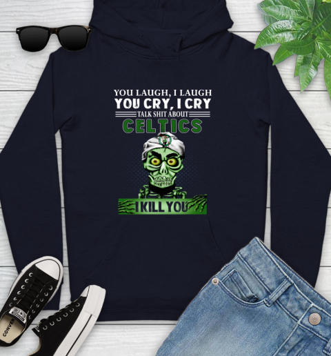 NBA Talk Shit About Boston Celtics I Kill You Achmed The Dead Terrorist Jeffrey Dunham Basketball Youth Hoodie 3