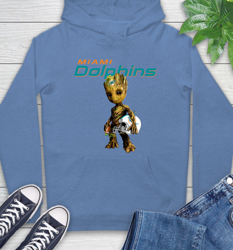 Miami Dolphins NFL Football Groot Marvel Guardians Of The Galaxy Hoodie 11