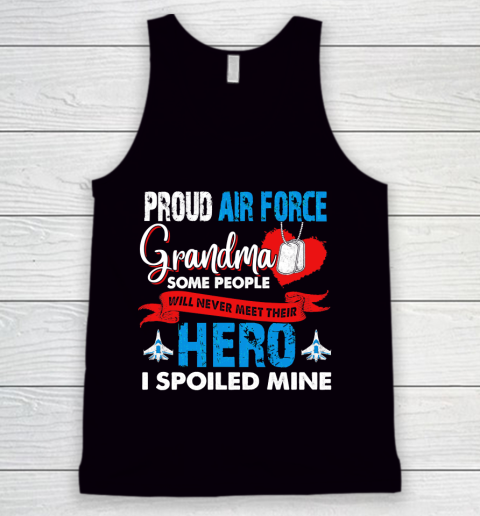 Veteran Shirt Proud Air Force Grandma Tank Top