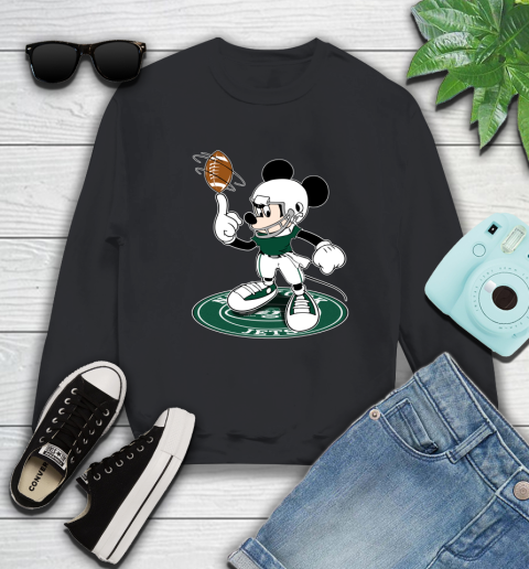NFL Football New York Jets Cheerful Mickey Disney Shirt Sweatshirt