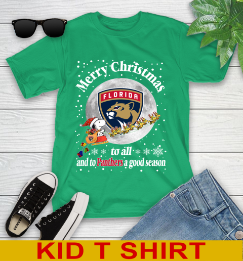 Florida Panthers Merry Christmas To All And To Panthers A Good Season NHL Hockey Sports Youth T-Shirt 7