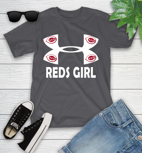 MLB Cincinnati Reds Under Armour Baseball Sports Youth T-Shirt 6