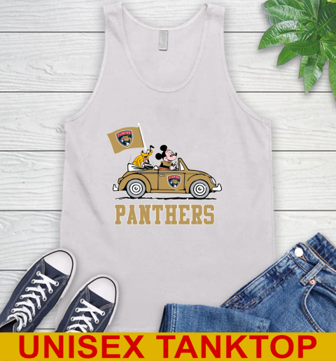 NHL Hockey Florida Panthers Pluto Mickey Driving Disney Shirt Tank Top