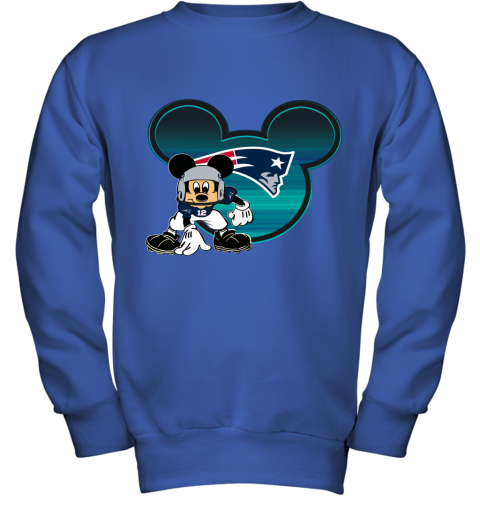 NFL New England Patriots Mickey Mouse Disney Football T Shirt MtJWpwJrNKM youth sweatshirt 47 95 151514 front royal