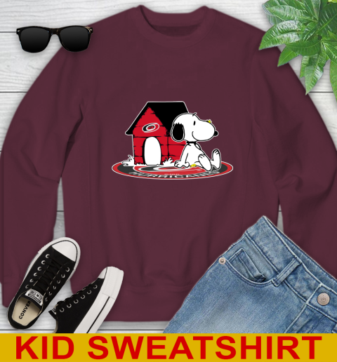 NHL Hockey Carolina Hurricanes Snoopy The Peanuts Movie Shirt Youth Sweatshirt 5