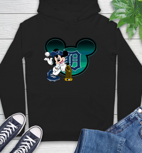 MLB Detroit Tigers The Commissioner's Trophy Mickey Mouse Disney Hoodie 2