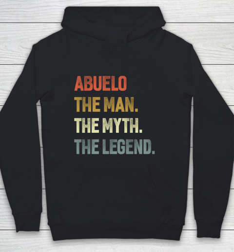 Grandpa Funny Gift Apparel  Abuelo The Man The Myth The Legend Grandpa Youth Hoodie