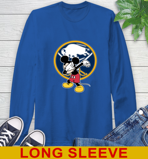 Buffalo Sabres NHL Hockey Dabbing Mickey Disney Sports Long Sleeve T-Shirt 9
