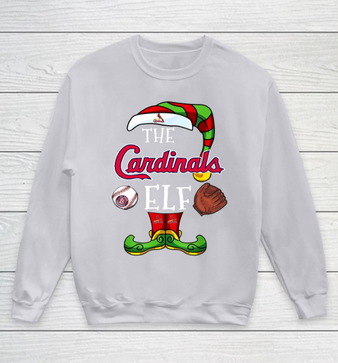 St.Louis Cardinals Christmas ELF Funny MLB Youth Sweatshirt 3