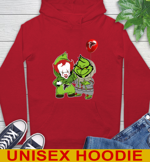 Atlanta Falcons Baby Pennywise Grinch Christmas NFL Football Hoodie 10