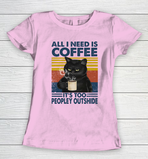 Cat that's what I do I drink beer I hate people and I know things vintage Women's T-Shirt 6