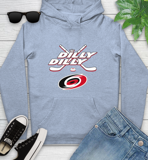 NHL Carolina Hurricanes Dilly Dilly Hockey Sports Youth Hoodie 10