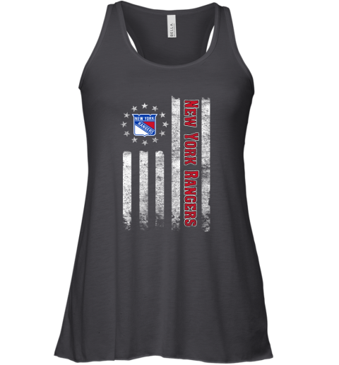 NHL American Flag Hockey Sports New York Rangers Racerback Tank