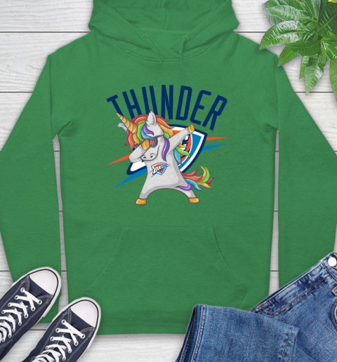 Oklahoma City Thunder NBA Basketball Funny Unicorn Dabbing Sports Hoodie 8