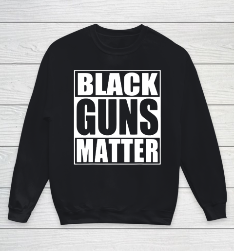 Black Guns Matter Youth Sweatshirt