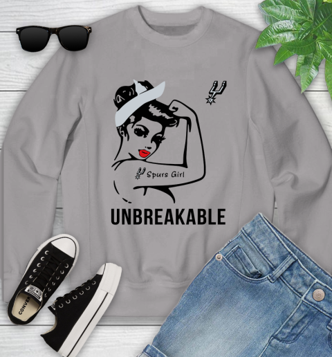 NBA San Antonio Spurs Girl Unbreakable Basketball Sports Youth Sweatshirt 2
