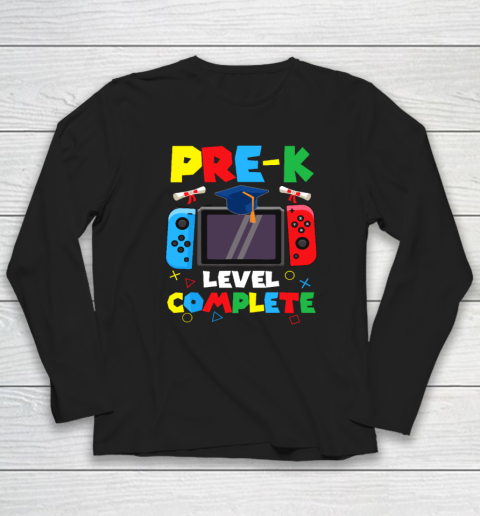Pre K Level Complete Gamer Class Of 2024 PreK Graduation Long Sleeve T-Shirt