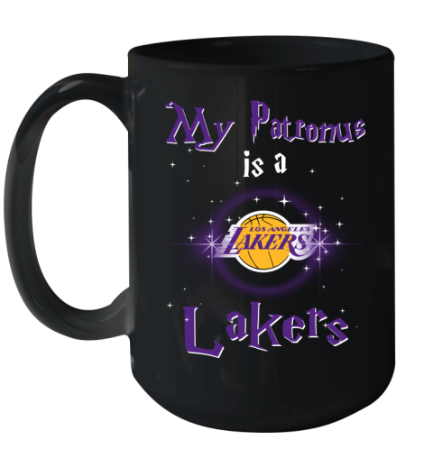 NBA Basketball Harry Potter My Patronus Is A Los Angeles Lakers Ceramic Mug 15oz