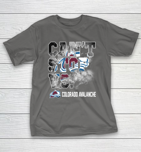 NHL Colorado Avalanche Hockey Can't Stop Vs T-Shirt 8