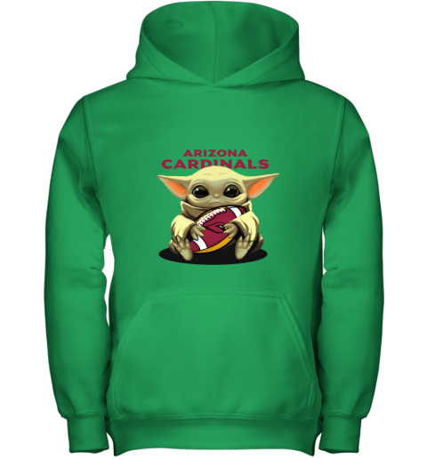 Baby Yoda Loves The Arizona Cardinals 3ypu baby yoda loves the arizona cardinals youth hoodie 43 front irish green