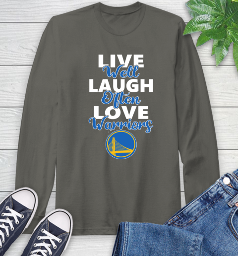 NBA Basketball Golden State Warriors Live Well Laugh Often Love Shirt Long Sleeve T-Shirt 10