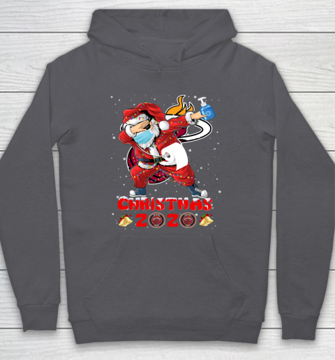Miami Heat Funny Santa Claus Dabbing Christmas 2020 NBA Hoodie 4
