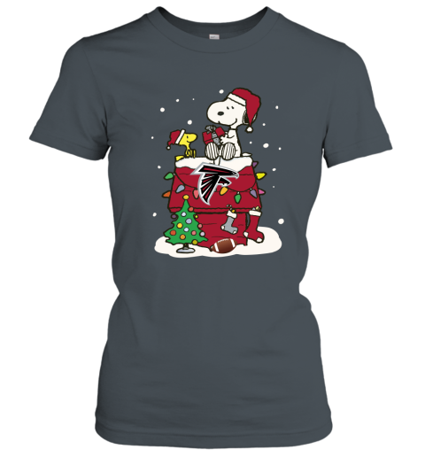 Happy Christmas With Atlanta Falcons Snoopy Women's T-Shirt