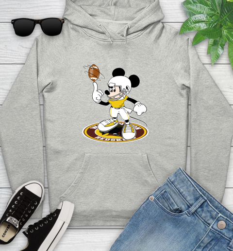 NFL Football Washington Redskins Cheerful Mickey Disney Shirt Youth Hoodie 2