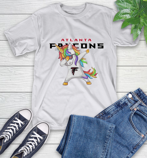 Atlanta Falcons NFL Football Funny Unicorn Dabbing Sports T-Shirt 12